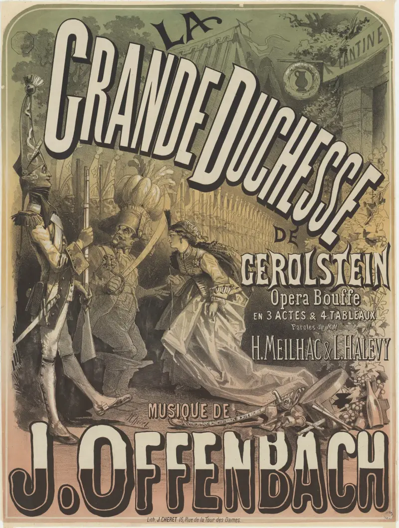Storhertiginnan av Gerolstein, opéra bouffe, musik av J. Offenbach av Jules Chéret