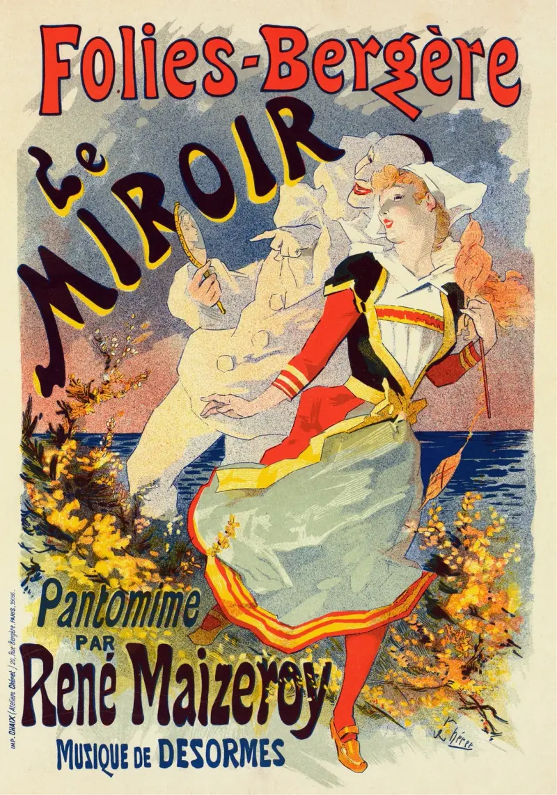 Spegeln av Jules Chéret