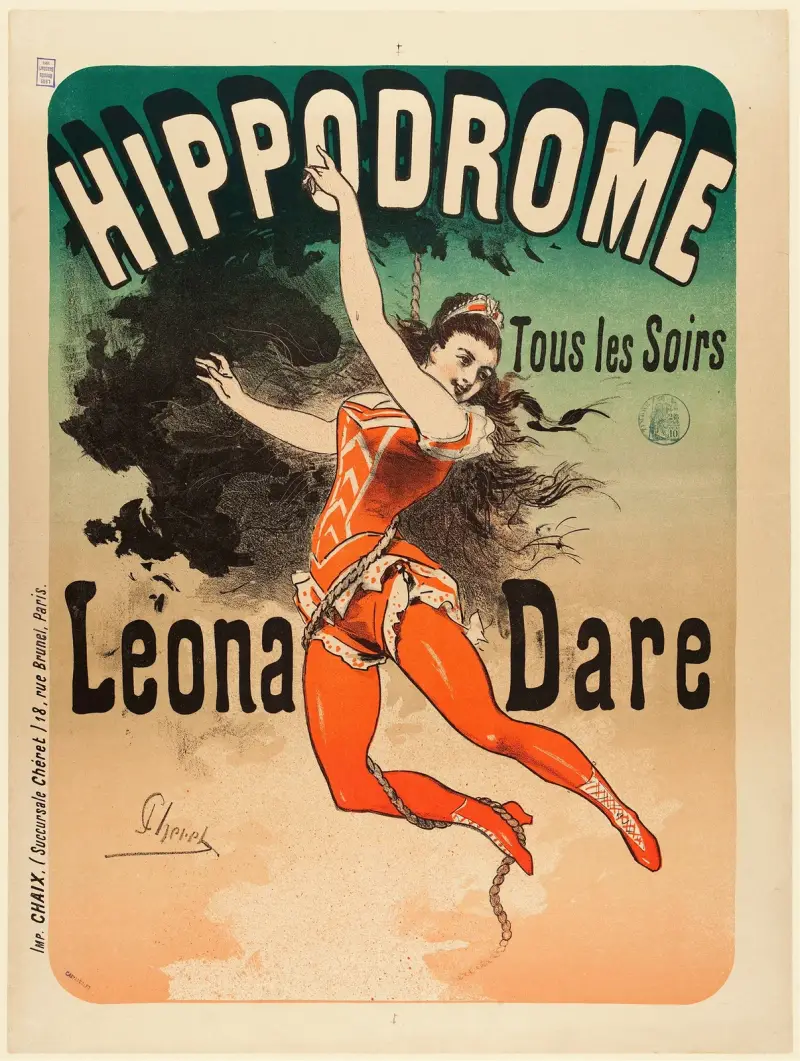 Léona Dare av Jules Chéret