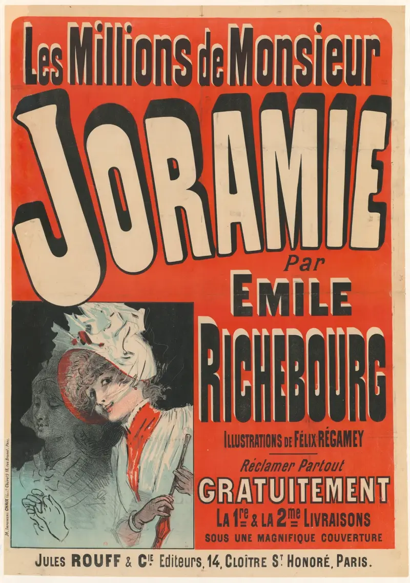 Les Millions de Monsieur Joramie par Emile Richebourg av Jules Chéret