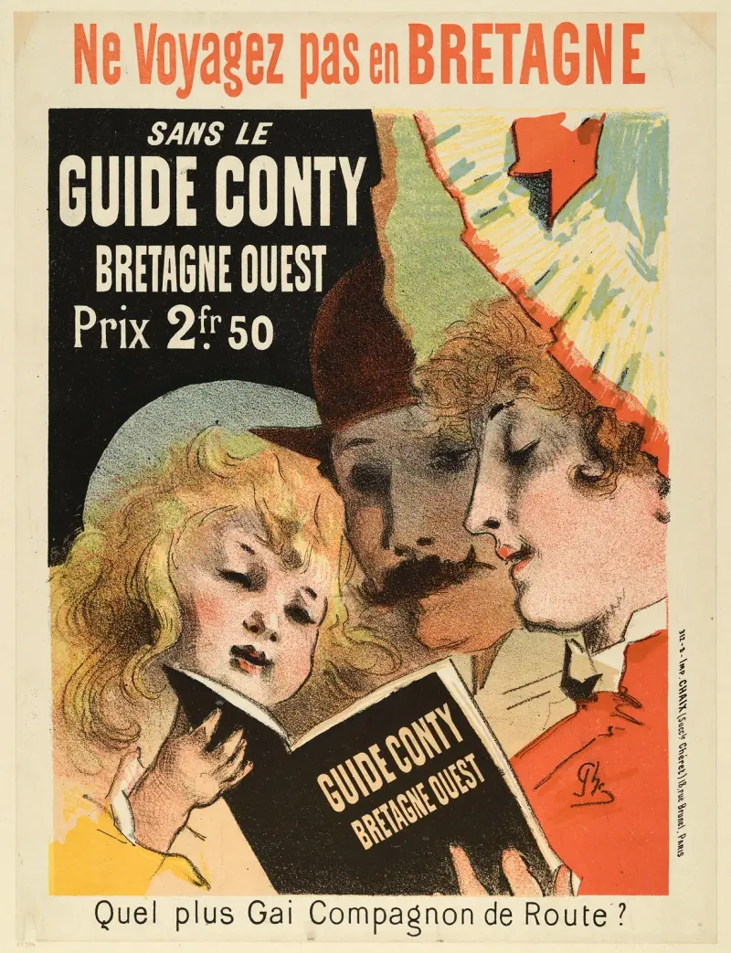 Res inte till Bretagne utan Guide Conty Bretagne Ouest av Jules Chéret
