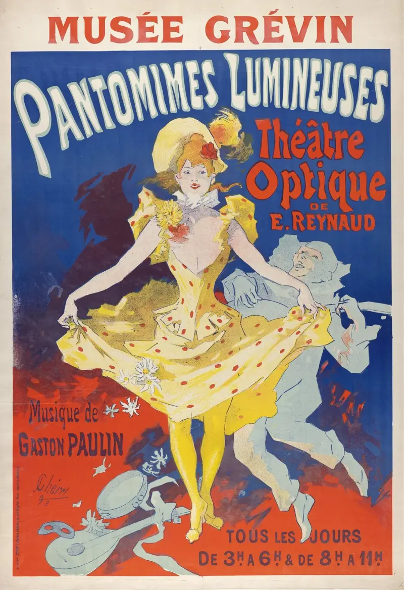 Ljuset pantomimer av Jules Chéret