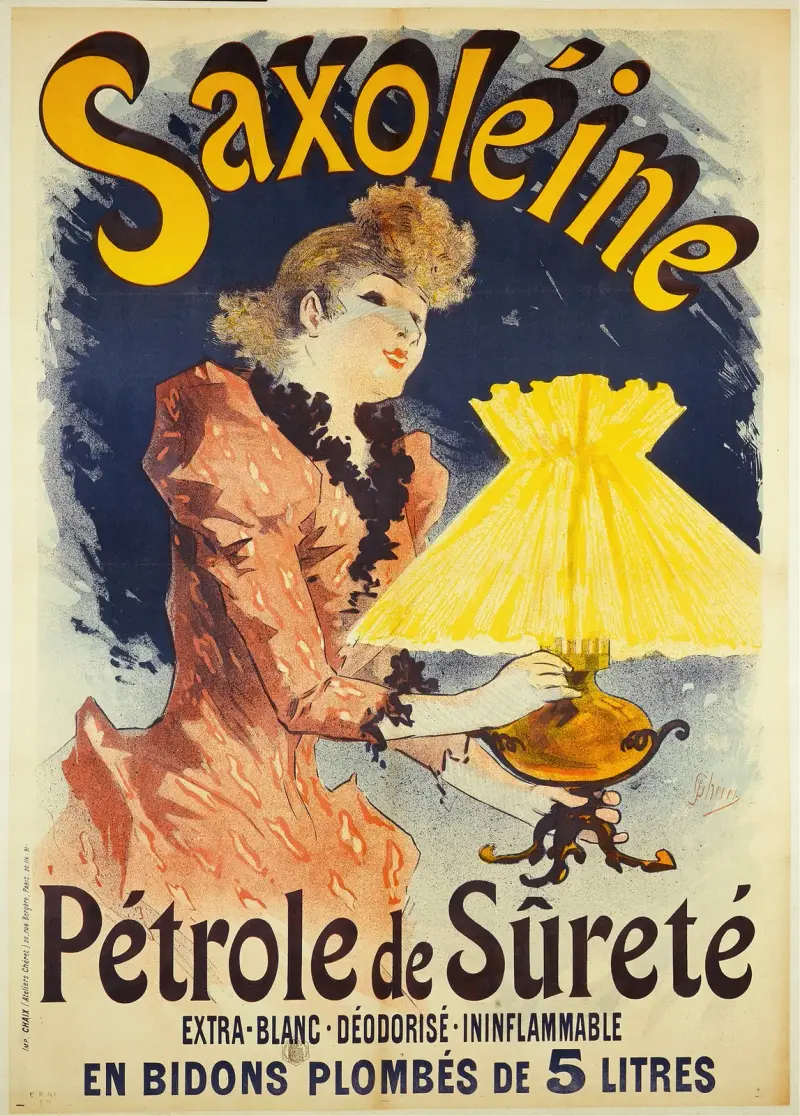 Saxoléine,Pétrole De Sûreté av Jules Chéret