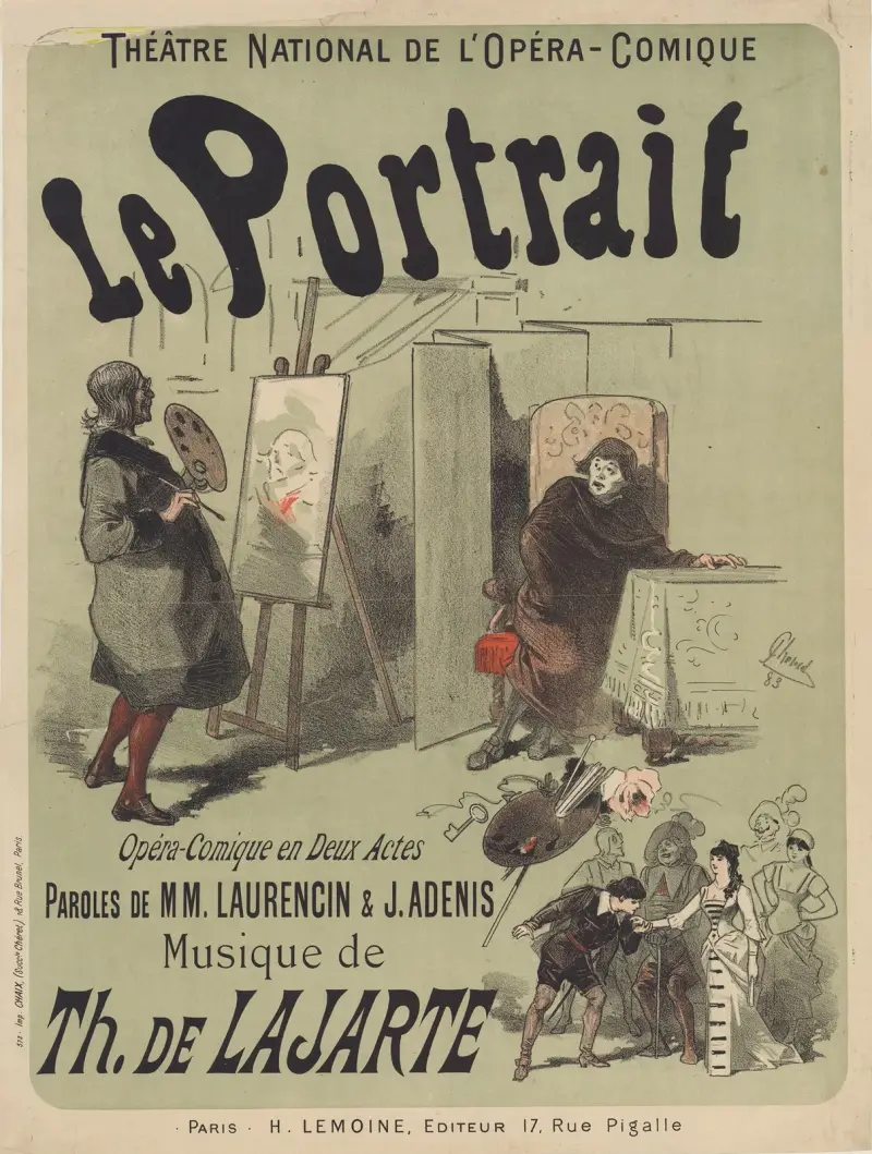Théâtre National de l'Opéra-Comique – Porträttet av Jules Chéret