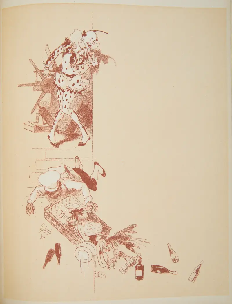 Teaterprogramskort från 1884 av Jules Chéret