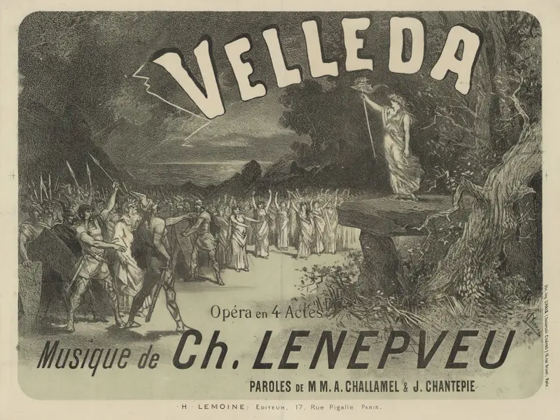 Velleda, opéra en 4 actes, musique de Ch. Lenepveu, paroles de M.M. A. Chalamel & J. Chantepie av Jules Chéret