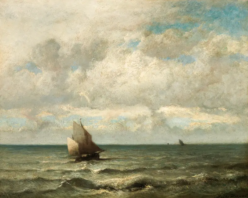 Ett havslandskap av Jules Dupré