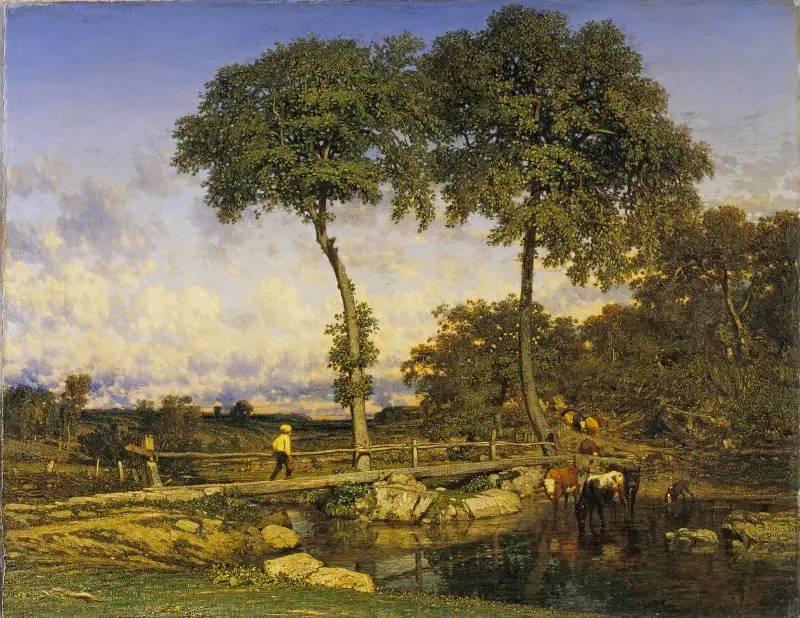 Přechod mostu, Jules Dupré