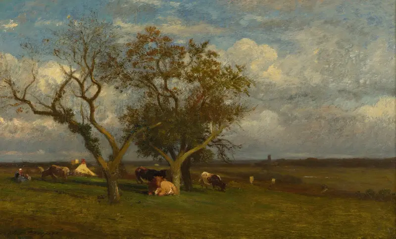 Krajobraz z krowami, Jules Dupré
