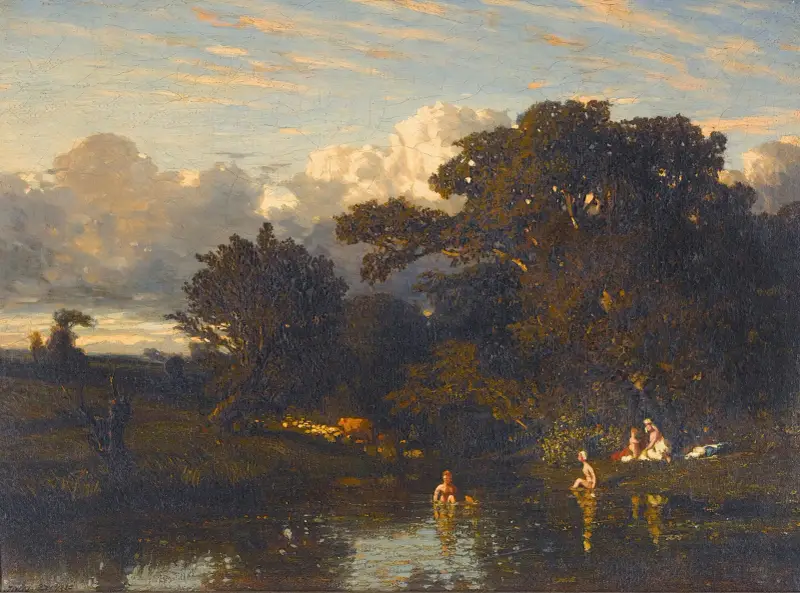 Koupající se ženy, Jules Dupré