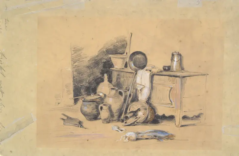 Stilleben av Jules Dupré