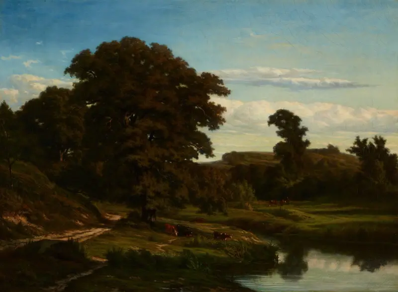 Rybník, Jules Dupré