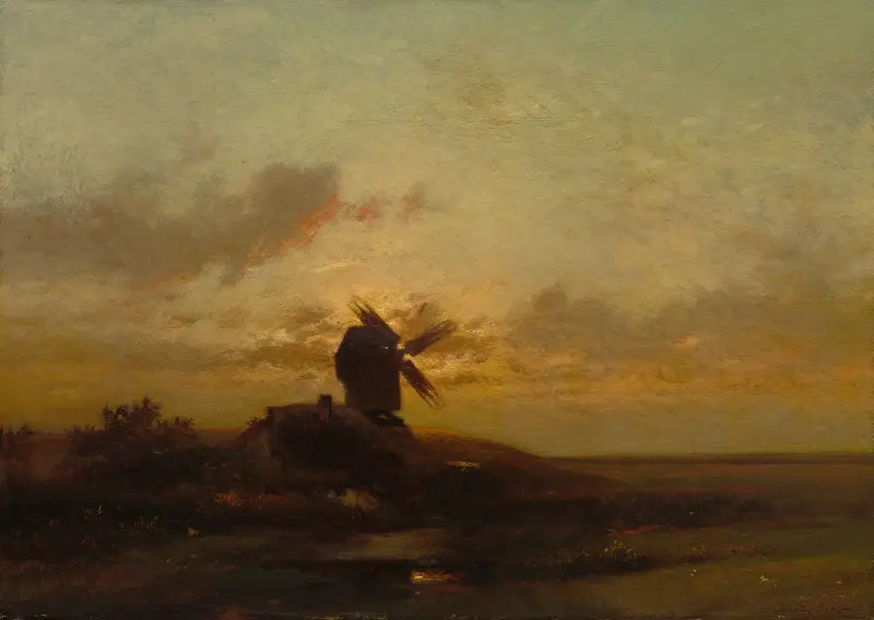 Větrný mlýn, Jules Dupré