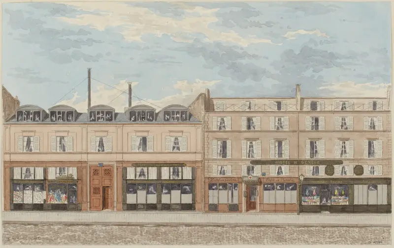 Nummer 12 och 14 på rue Racine, 6:e arrondissementet av Jules Gaildrau