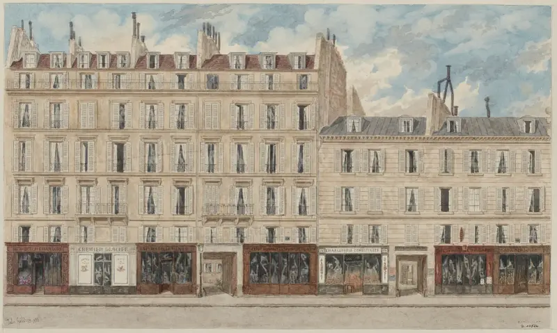 Nummer 126 och 128 på rue Saint-Lazare, 8:e arrondissementet av Jules Gaildrau