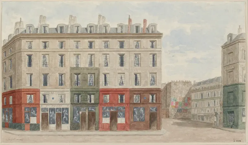 Nummer 2 till 6 rue Babille (nuvarande rue de Viarmes), 1:a arrondissementet av Jules Gaildrau
