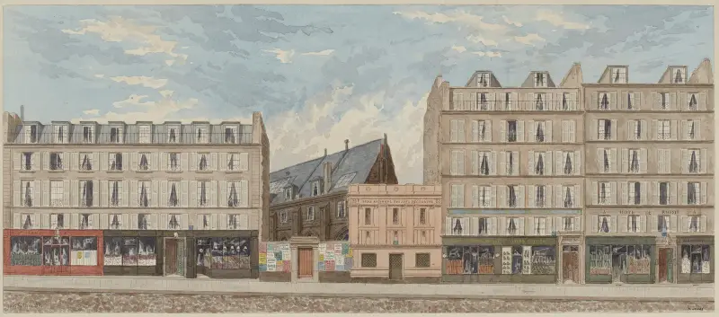 Nummer 4 bis 10 der Rue Racine, 6. Arrondissement von Jules Gaildrau
