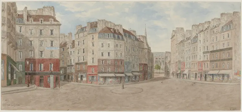Place Maubert, 5ème arrondissement av Jules Gaildrau