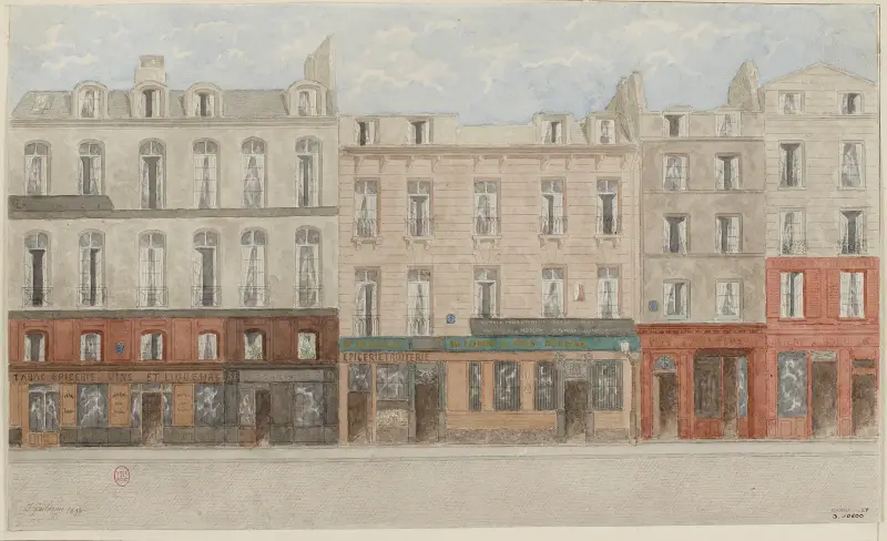 Rue Beaubourg nº46 à 52, 3ème arrondissement av Jules Gaildrau