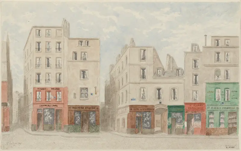 Rue Beaubourg nº9 à 13, 4ème arrondissement av Jules Gaildrau