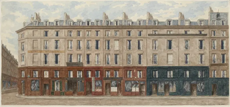 Rue des Deux-Ecus Nº36 à 48 (actuelle rue Berger), 1er arrondissement av Jules Gaildrau