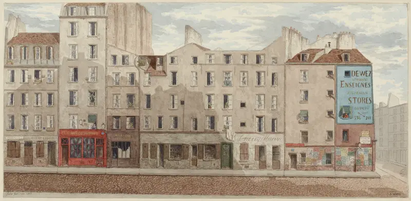 Rue des Filles-Dieu Nº2 à 8 (actuelle rue d’Alexandrie depuis 1897), 2ème arrondissement av Jules Gaildrau