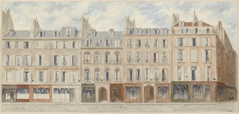 Rue D’Orlèans-Saint-Honoré nº11 à 19 (supprimée par le percement de la rue du Louvre) av Jules Gaildrau