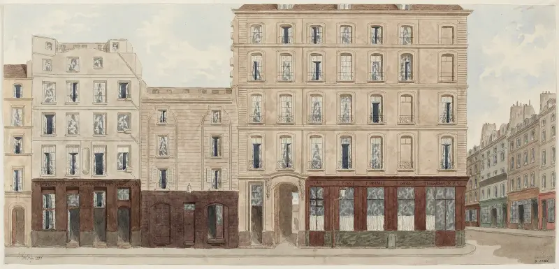 Rue du Fouarre nr 13–19, 5:e arrondissementet av Jules Gaildrau