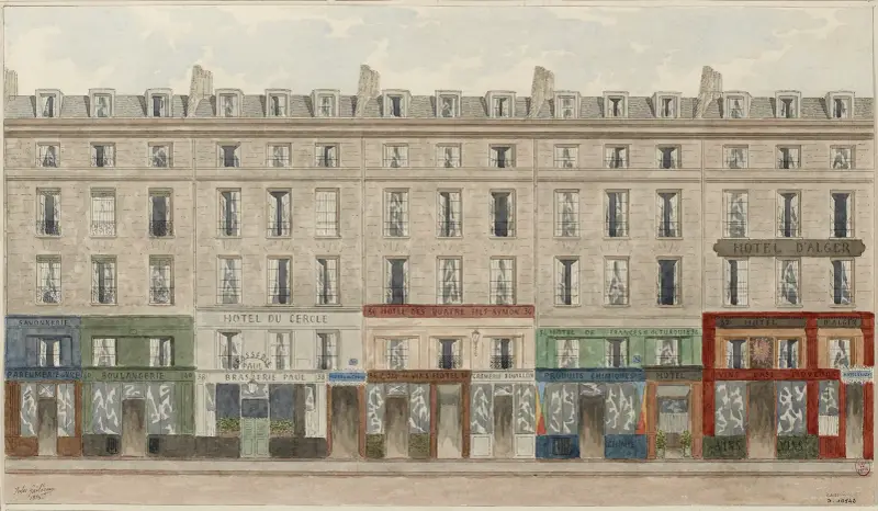 Rue Jean-Jacques Rousseau du nº32 à 40, 1er arrondissement av Jules Gaildrau