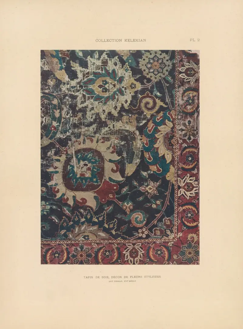 La collection Kelekian; Étoffes & tapis d’Orient & de Venise Pl.002 av Jules Guiffrey