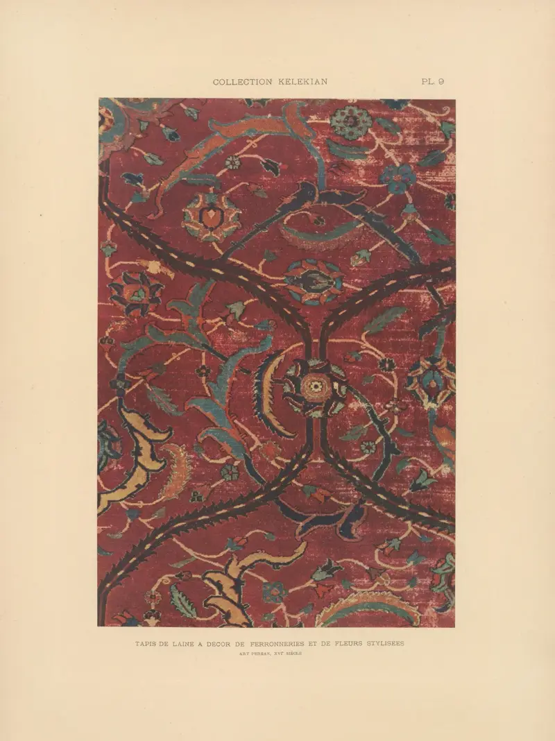 La collection Kelekian; Étoffes & tapis d’Orient & de Venise Pl.009 av Jules Guiffrey