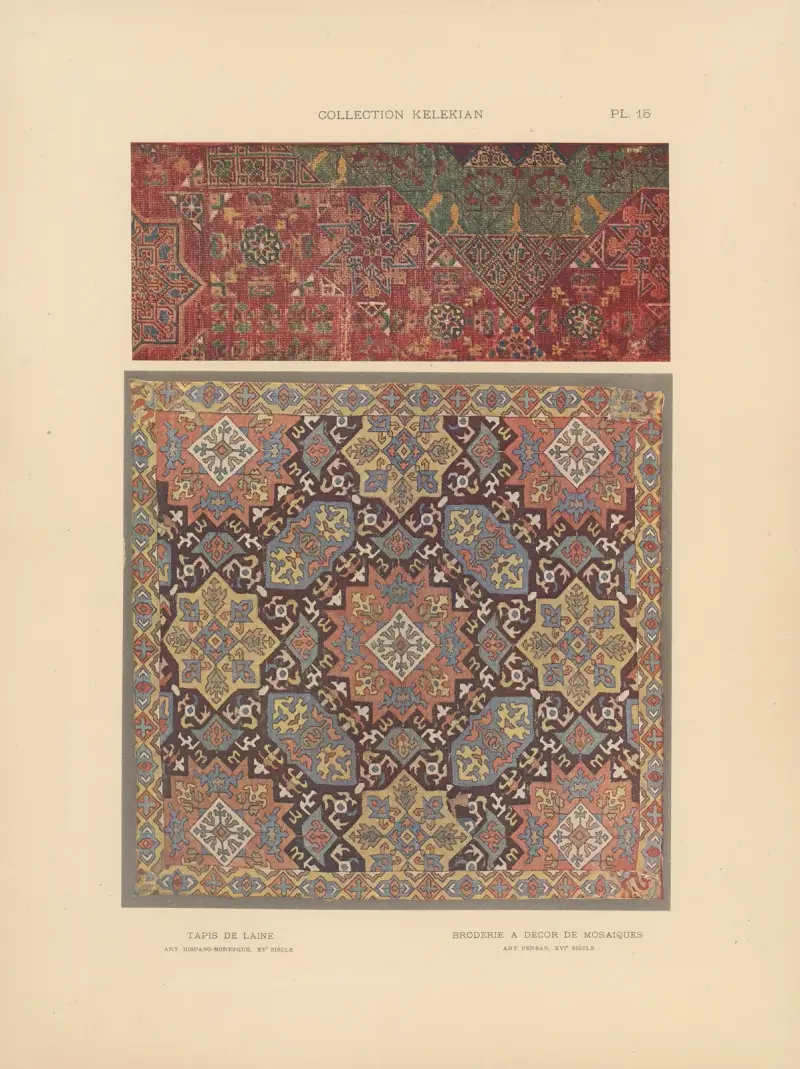 La collection Kelekian; Étoffes & tapis d’Orient & de Venise Pl.015 av Jules Guiffrey