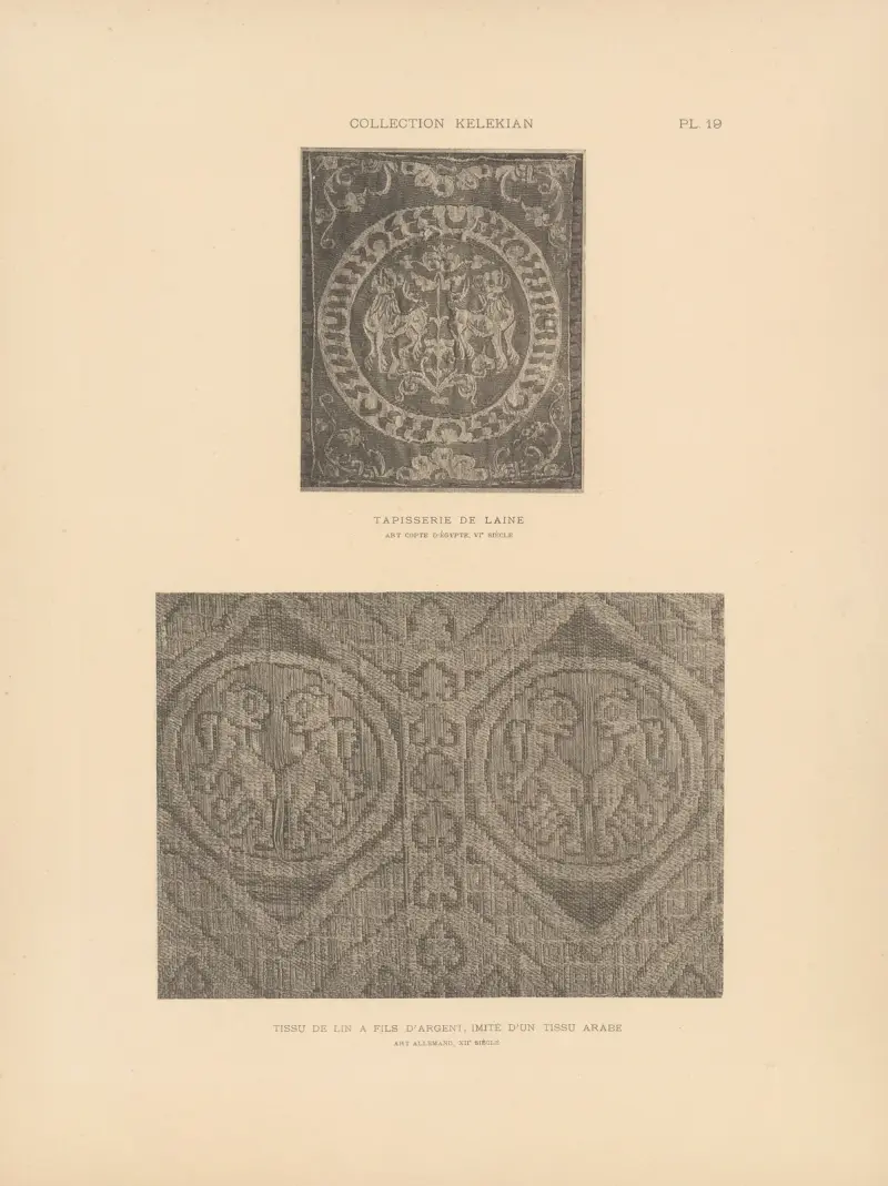 La collection Kelekian; Étoffes & tapis d'Orient & de Venise Pl.019 av Jules Guiffrey
