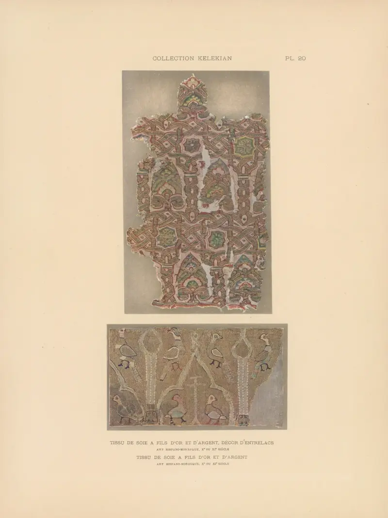 Kelekian-samlingen; Orientaliska och venetianska tyger & mattor, pl. 020 av Jules Guiffrey