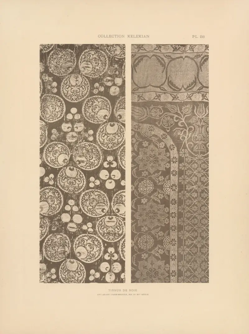 La collection Kelekian; Étoffes & tapis d’Orient & de Venise Pl.028 av Jules Guiffrey