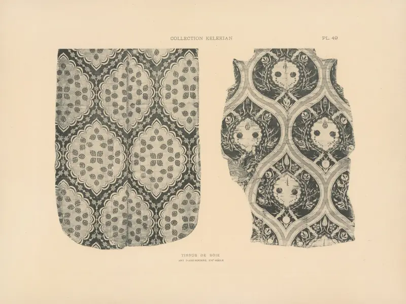 La collection Kelekian; Étoffes & tapis d’Orient & de Venise, plansch 049 av Jules Guiffrey