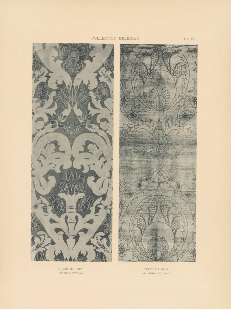 Kelekian-samlingen; Orientens och Venedigs tyger och mattor Pl.064 av Jules Guiffrey