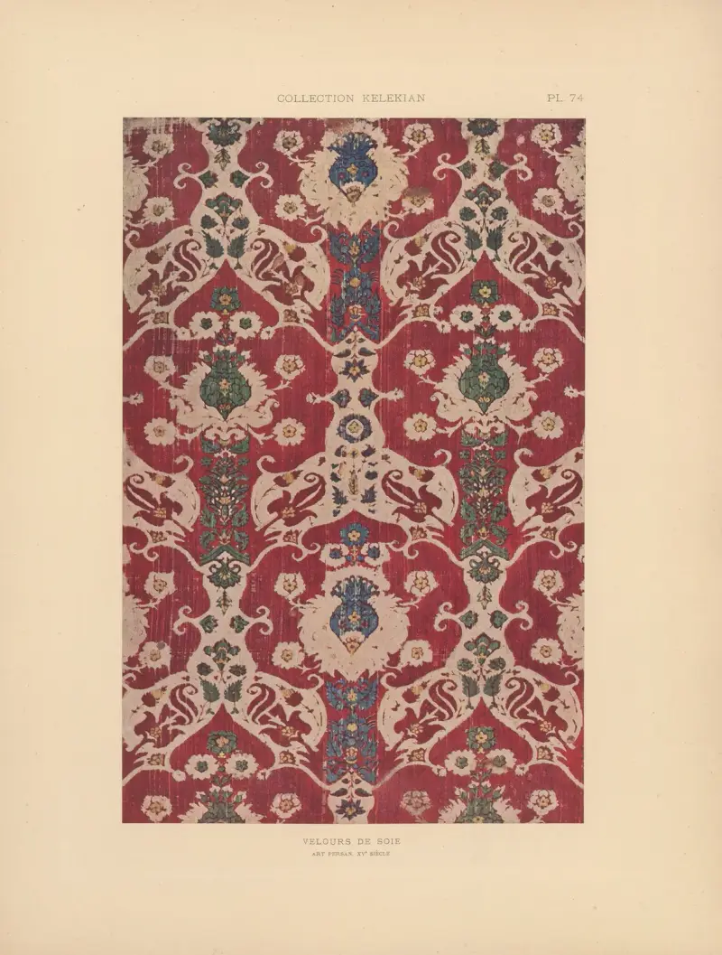 La collection Kelekian; Étoffes & tapis d’Orient & de Venise Pl.074 av Jules Guiffrey
