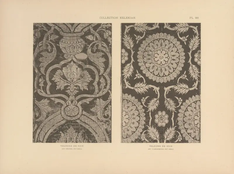 La collection Kelekian; Étoffes & tapis d'Orient & de Venise Pl.086 av Jules Guiffrey