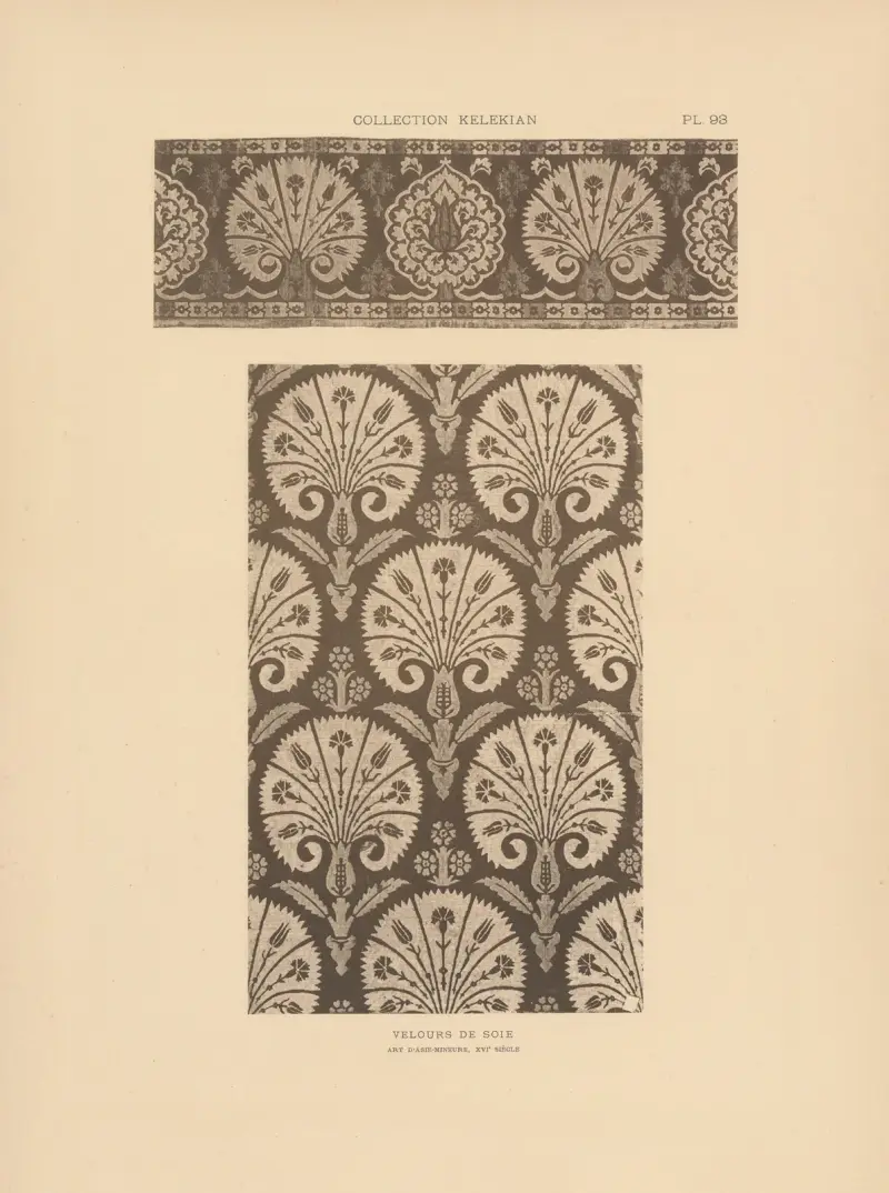 Kelekianska samlingen; tyger och mattor från Orienten och Venedig, pl. 093 av Jules Guiffrey