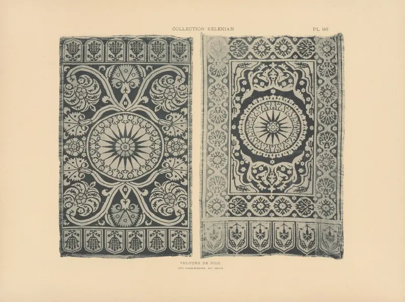 La collection Kelekian; Étoffes & tapis d’Orient & de Venise Pl.096 av Jules Guiffrey