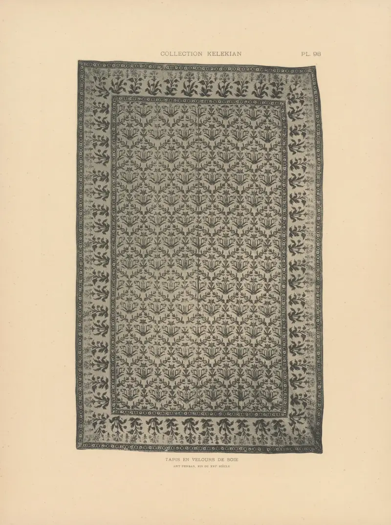 La collection Kelekian; Étoffes & tapis d’Orient & de Venise Pl.098 av Jules Guiffrey