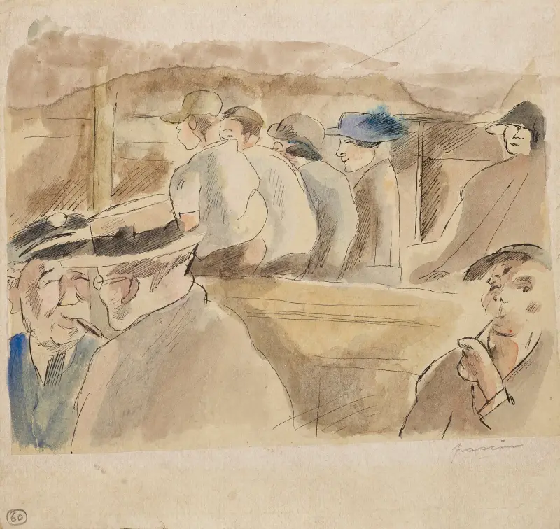 Au bateau av Jules Pascin