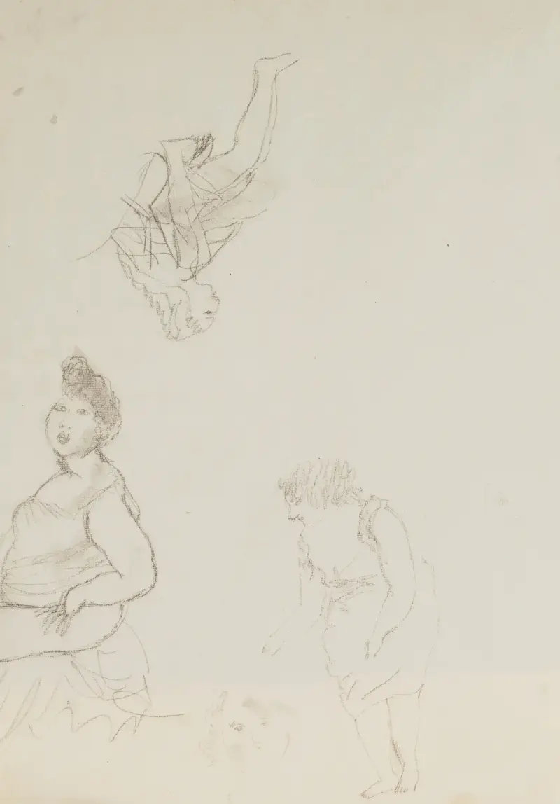 Kvinnostudier av Jules Pascin