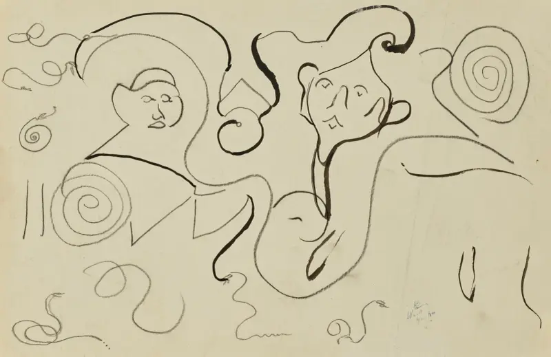 Ansiktsstudier av Jules Pascin