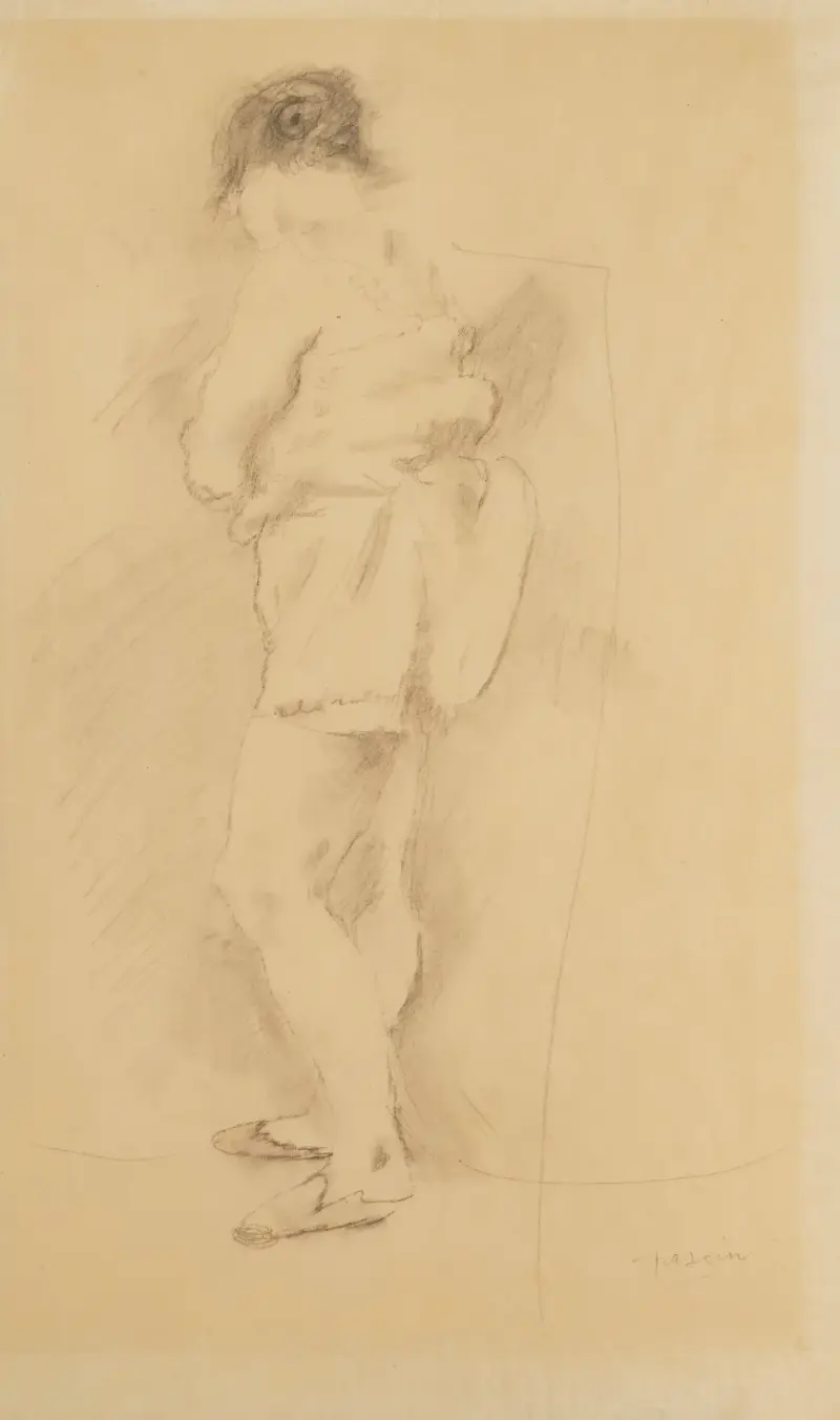 Stående kvinna av Jules Pascin