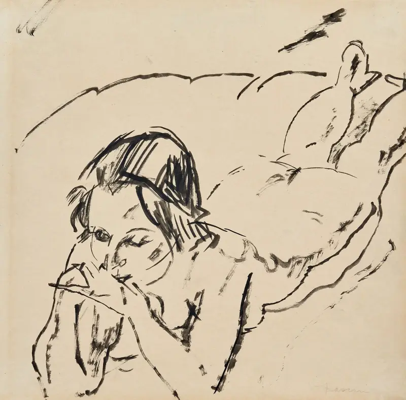 Hermine David av Jules Pascin