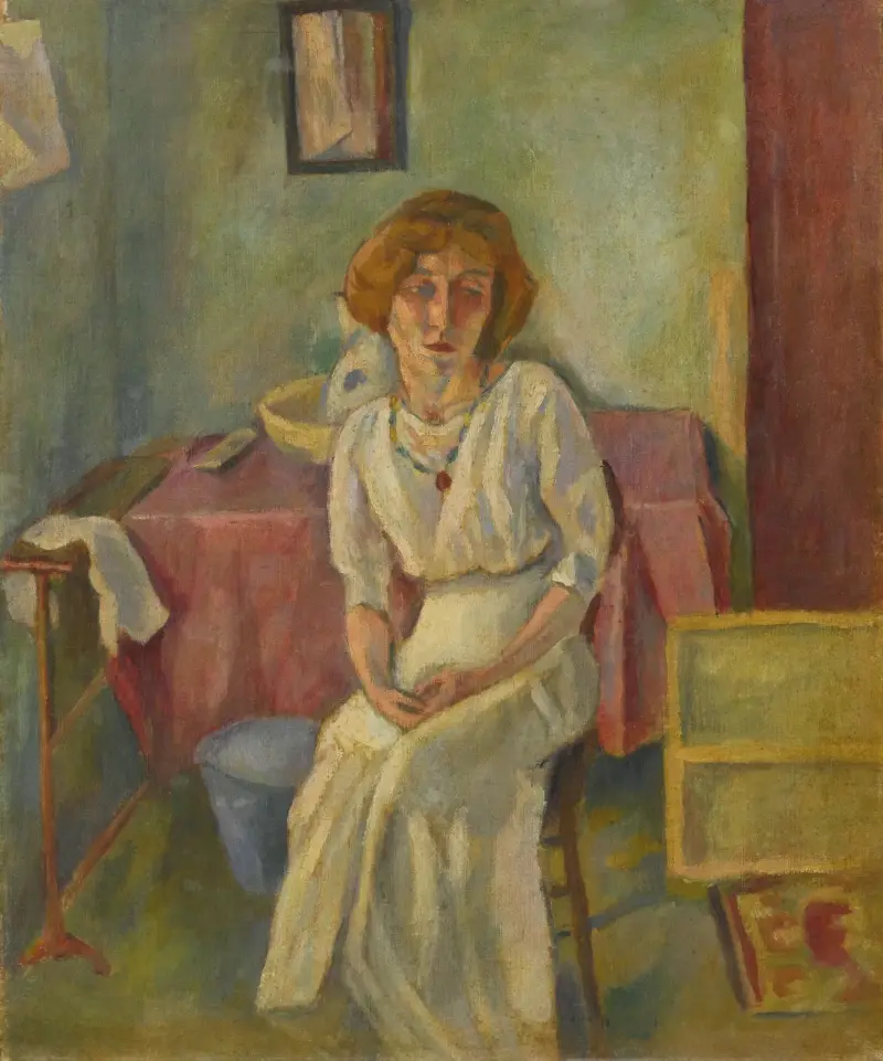 Hermine David à l’atelier av Jules Pascin