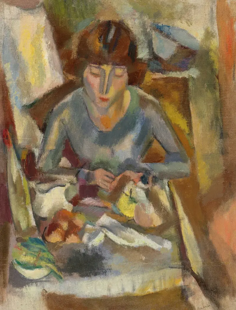 Hermine David u stolu, Jules Pascin