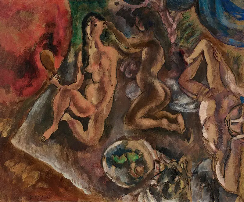 Toaletten i tropikerna av Jules Pascin